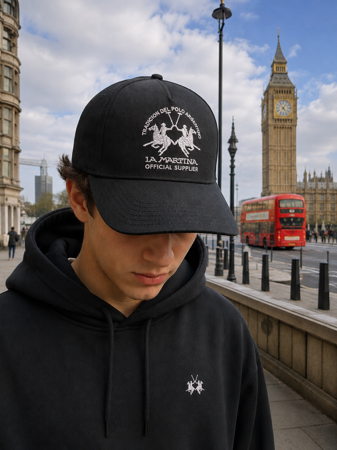 Official Polo Cap - Black x Silver Edition