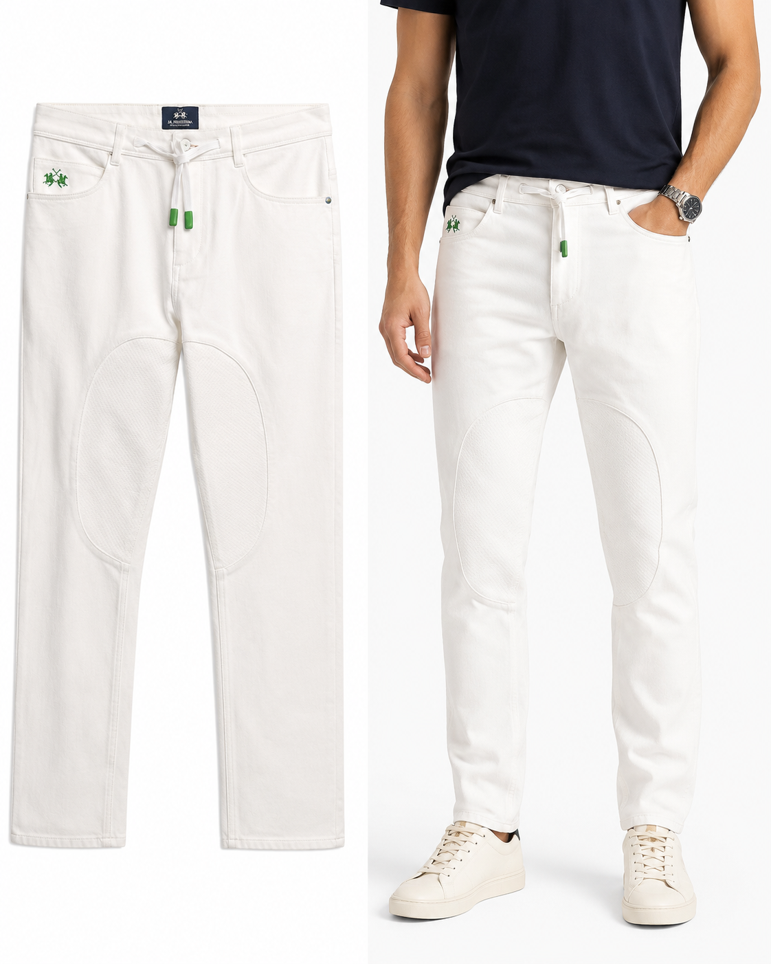 Polo Player Stretchy Hi-Performance Whites