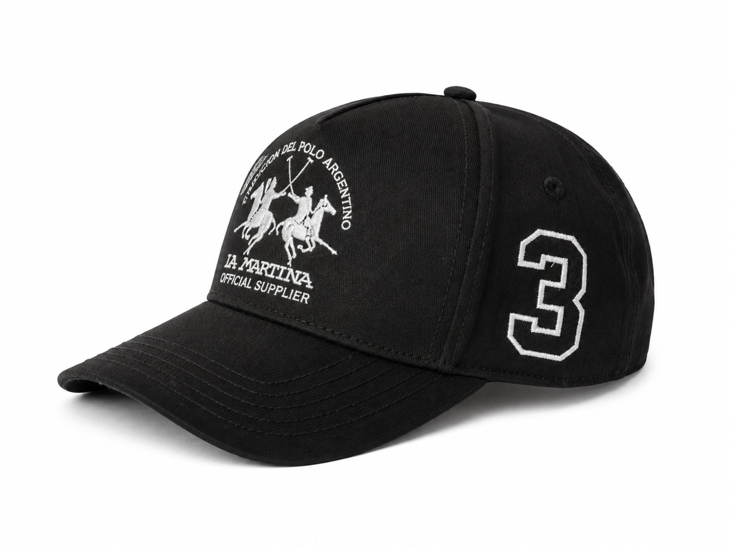 Official Polo Cap - Black x Silver Edition